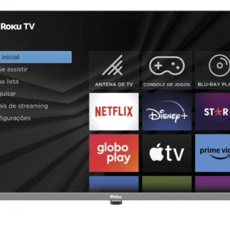 Smart TV 32" Philco PTV32K34RKGB Roku TV LED com Dolby Audio