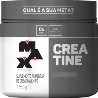 Suplemento Academia Creatina Max Titanium Em Pó Pote 150g Creatina Sem Sabor