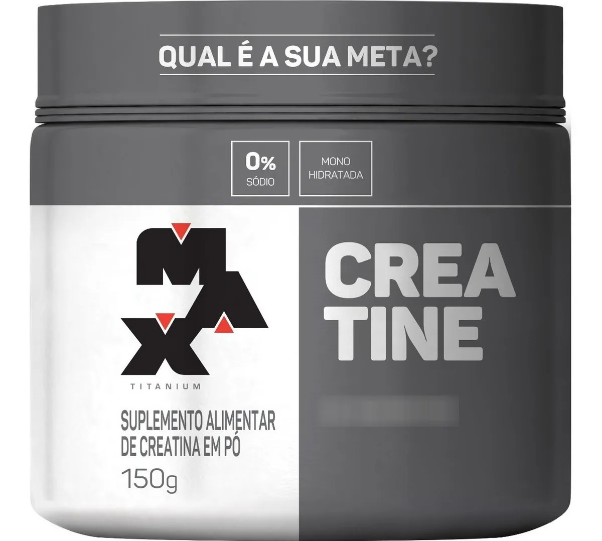 Suplemento Academia Creatina Max Titanium Em Pó Pote 150g Creatina Sem Sabor
