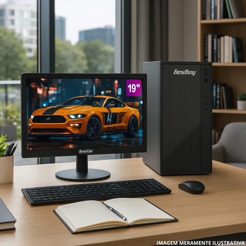 Computador Completo Intel I5, 8gb Ram, Ssd 240, Monitor 19 pol - Imagem 4