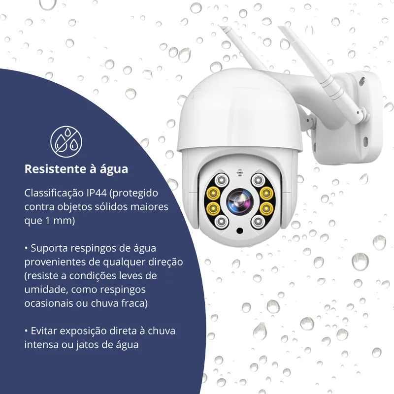 Câmera Ip A8 App Icsee Infravermelho Prova D'água Externa Wifi Hd 3 - Imagem 2
