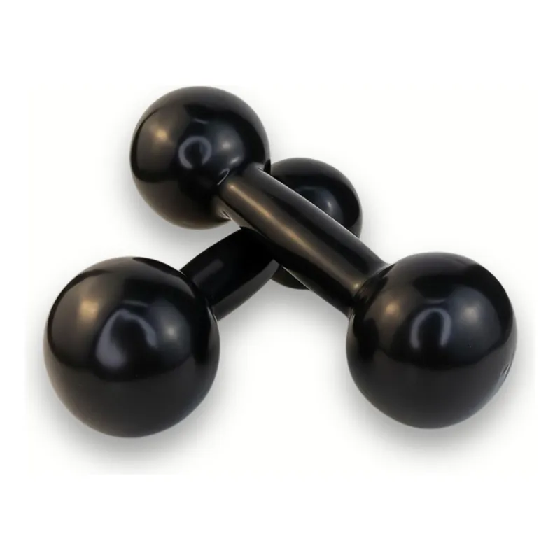 Par De Halter Bola Emborrachado Exercício Ginástica Fisioterapia Academia 2kg