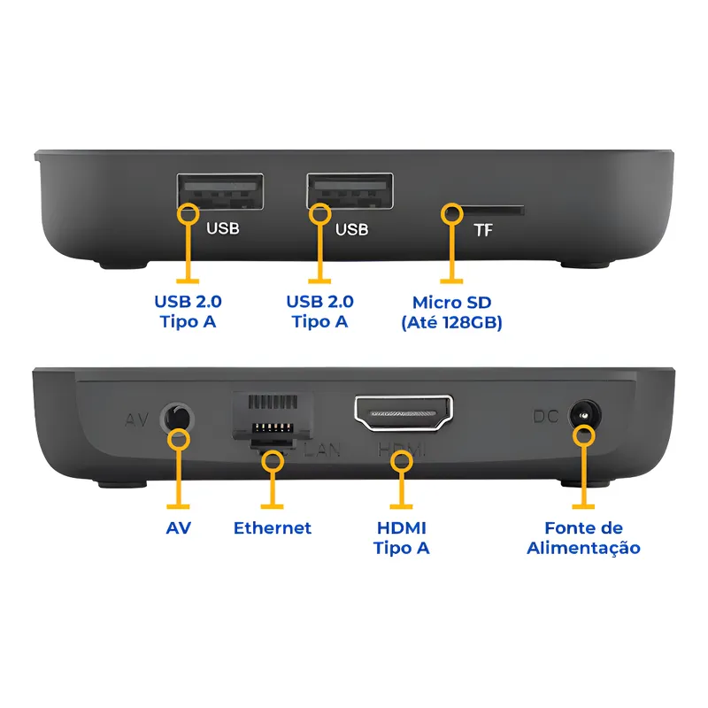 Tv box Aquário PLUS 4K STV-3000 Plus STV-3000 padrão 4K - Imagem 4