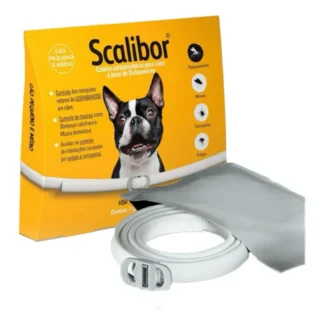 Scalibor Coleira Anti Pulgas Carrapatos Modelo 48cm Branco Para Cães