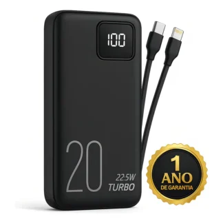 Carregador Portátil Power Bank Turbo 20000mah universal