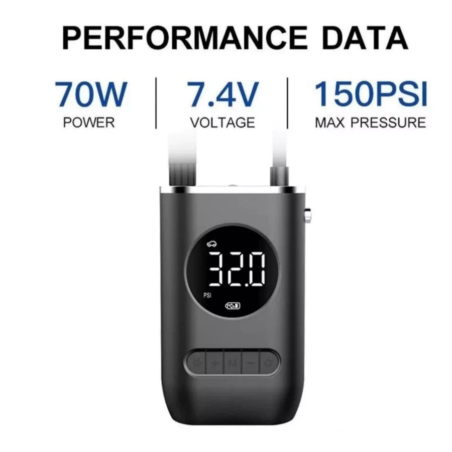 Calibrador Compressor Pneu Digital