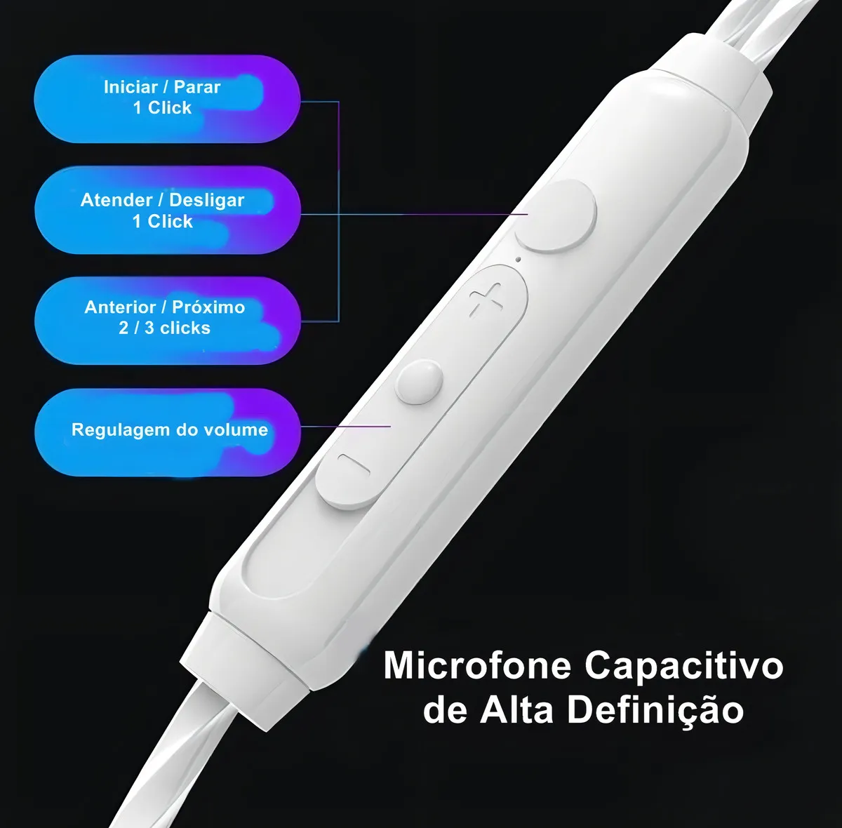 Fone De Ouvido In-ear Gamer Qkz Premium Ak6 - Imagem 3