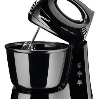 Batedeira Prática Mondial Preto 400W B-44-B