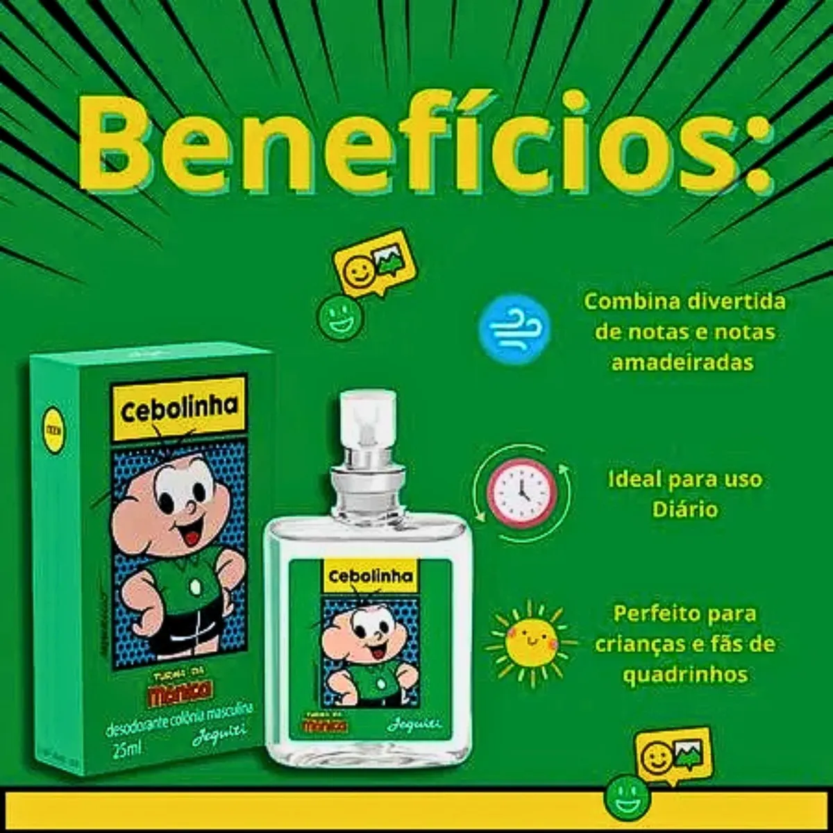 Colônia Turma Da Mônica Cebolinha Jequiti 25mL - Imagem 2