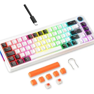 Teclado Mecânico 68 Teclas Abnt2 Rgb - Jogos E Escritório