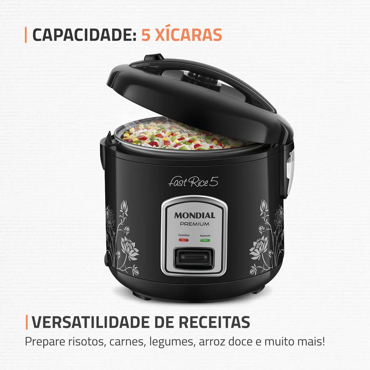 Panela De Arroz Fast Rice 5 Premium Mondial 400W - Imagem 4
