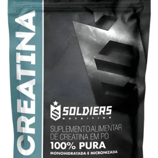 Creatina Monohidratada 500g Soldiers Nutrition 100% Pura Importada Alta Performance Músculo Treino