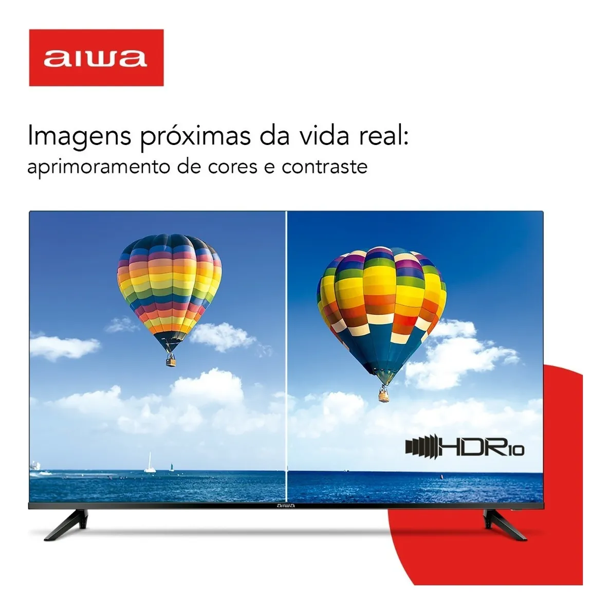 Smart TV AIWA 32” Android HD Borda Ultrafina HDR10 Dolby Áudio - Imagem 4