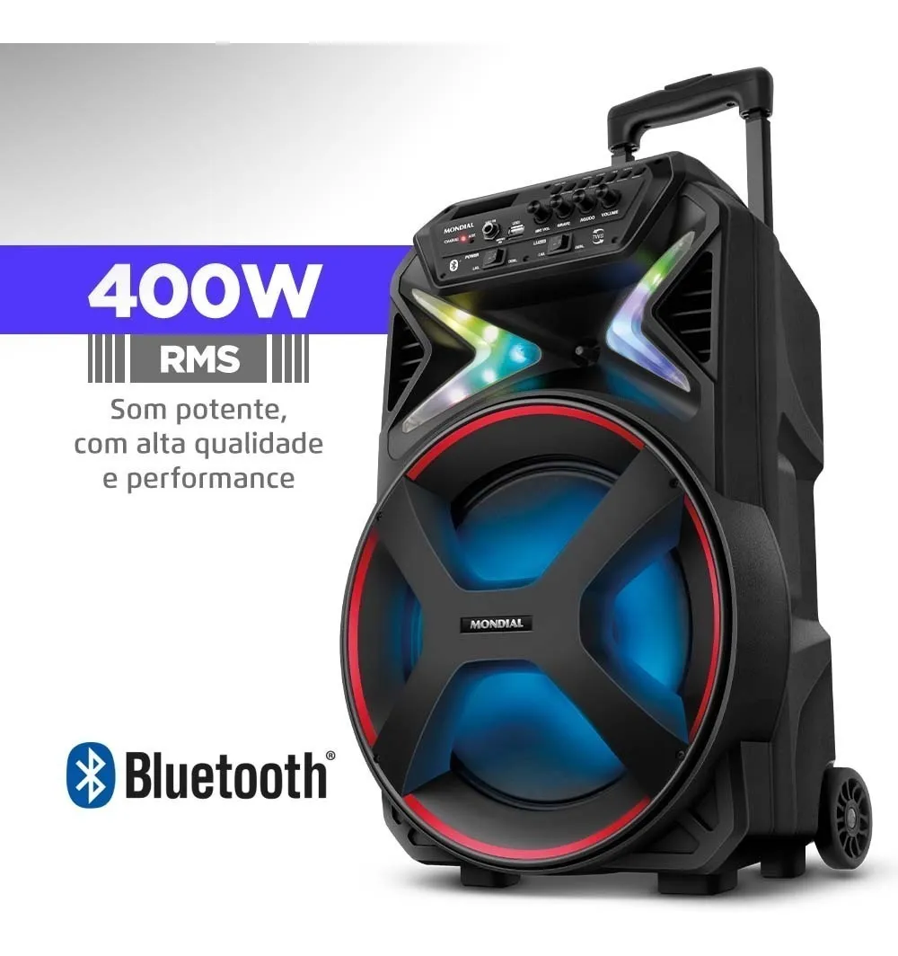 Caixa Amplificada Connect Lights Cm-400 Mondial - Imagem 4