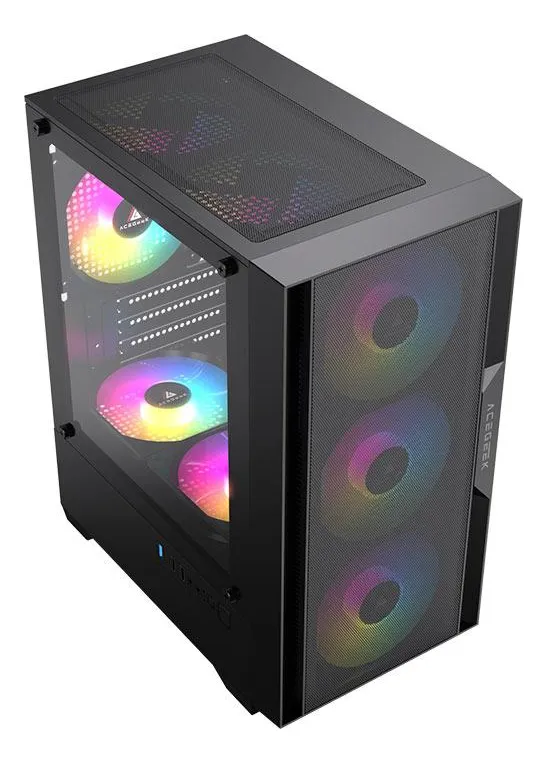 Gabinete Gamer Acegeek Stratus Mesh, Mid-tower, Lat De Vidro - Imagem 3