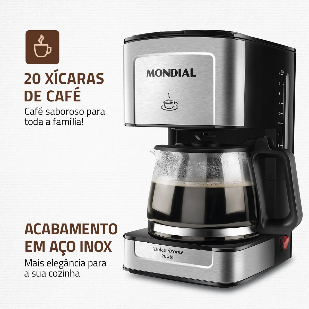 Cafeteira Elétrica Dolce Arome Mondial 550W - Imagem 3