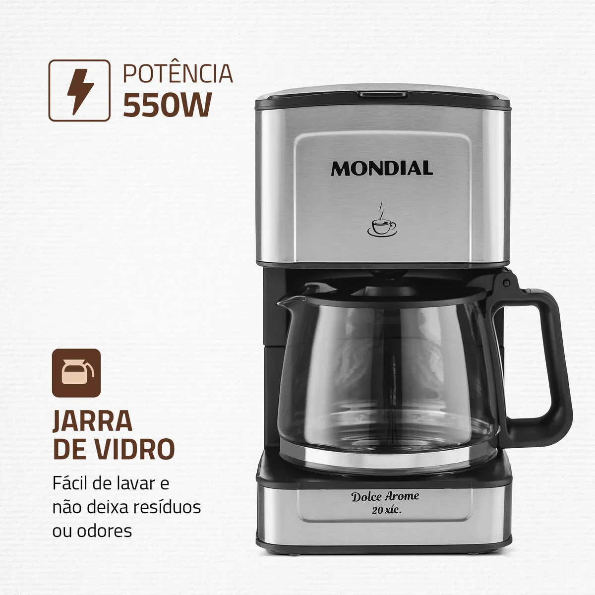 Cafeteira Elétrica Dolce Arome Mondial 550W - Imagem 2